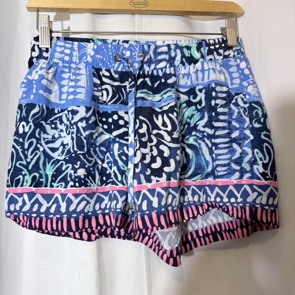 Lilly Pulitzer Katia‎ Shorts Womens XS Multicolor Printed Low Rise Drawstring